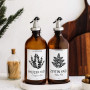 Beyaz Standlı 2'li Amber Etiketli Yağdanlık (500 ml)